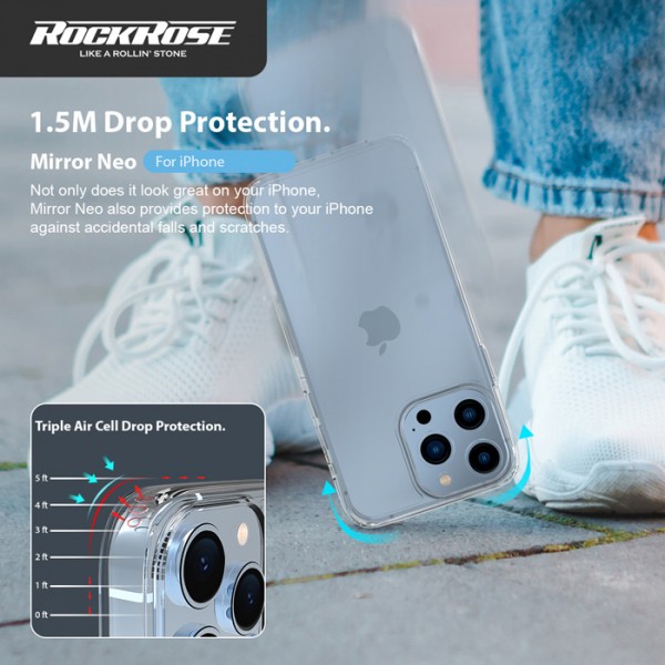 ROCKROSE θήκη Mirror Neo για iPhone 14 Plus, διάφανη - ROCKROSE