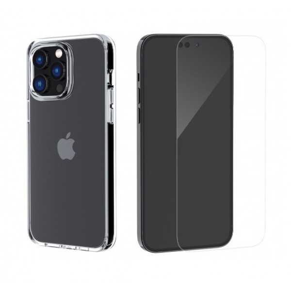 ROCKROSE θήκη & tempered glass 2.5D Premium για iPhone 14 Plus, διάφανο - ROCKROSE