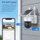 SECTEC smart ηλιακή κάμερα ST-S517C-3M, 3MP, PIR, PTZ, cloud/micro SD