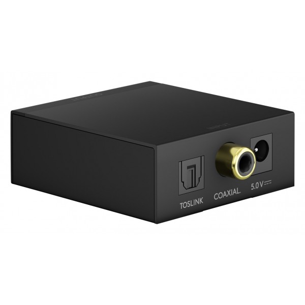 GOOBAY μετατροπέας ήχου 58493, Coaxial/Toslink σε 2x RCA, μαύρος - Ήχος