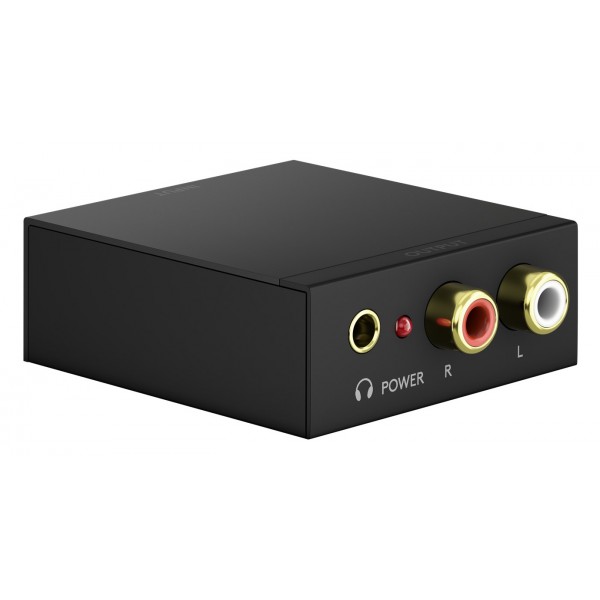 GOOBAY μετατροπέας ήχου 58493, Coaxial/Toslink σε 2x RCA, μαύρος - Ήχος