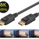 GOOBAY καλώδιο DisplayPort 61697, 8K/60Hz, 32.4 Gbit/s, 2m, μαύρο