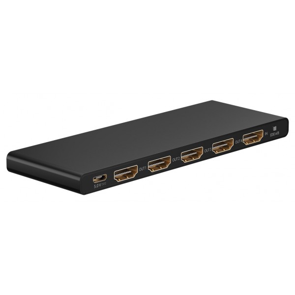GOOBAY HDMI splitter 58483, 4 σε 1, 4K/60Hz, μαύρο - KVM - Μετατροπείς