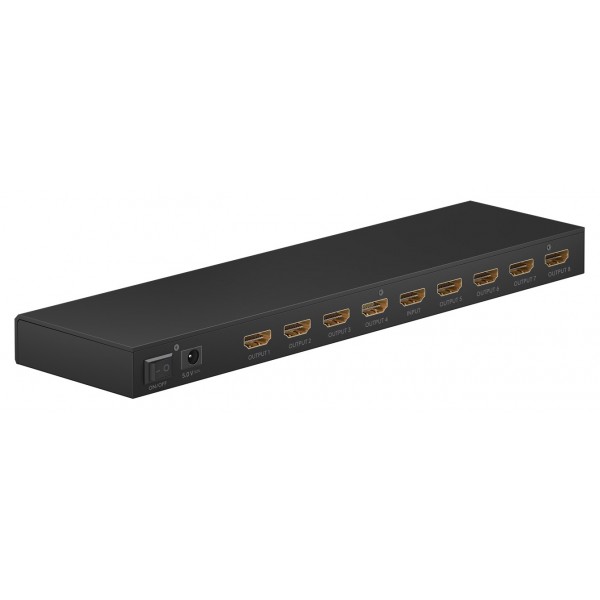 GOOBAY HDMI splitter 58484, 8 σε 1, 4K/60Hz, μαύρο - KVM - Μετατροπείς