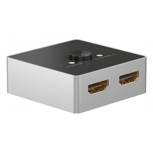 GOOBAY HDMI switch 58486, 2-in σε 1-out, 4K/60Hz, μαύρο - KVM - Μετατροπείς