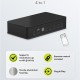 GOOBAY HDMI switch 58489 με τηλεχειριστήριο, 4 σε 1, 4K/60Hz, μαύρο