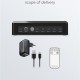 GOOBAY HDMI switch 58489 με τηλεχειριστήριο, 4 σε 1, 4K/60Hz, μαύρο