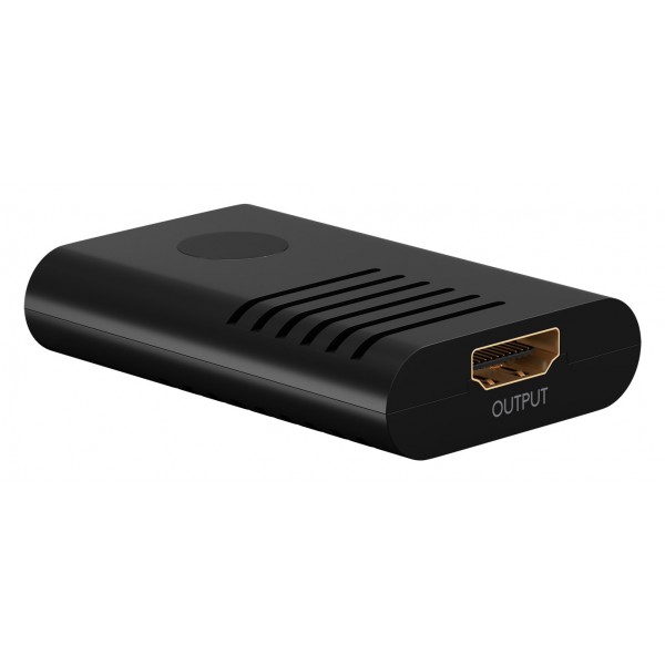 GOOBAY HDMI repeater 58492, 4K/60Hz έως 20m, 4K/30Hz έως 25m, μαύρο - KVM - Μετατροπείς