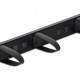 DELOCK cable management 43345 για rack 19"/1U, 5x γάντζοι, μαύρο