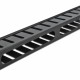 DELOCK cable management 66550 για rack 19"/1U, μεταλλικό, μαύρο