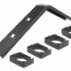DELOCK cable management 66667, rack 19"/1U, 4x γάντζοι, γωνιακό, μαύρο