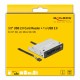 DELOCK USB 9-pin card reader 91708, CF/SD/XD/MS/Micro SD/USB, 3.5" bay