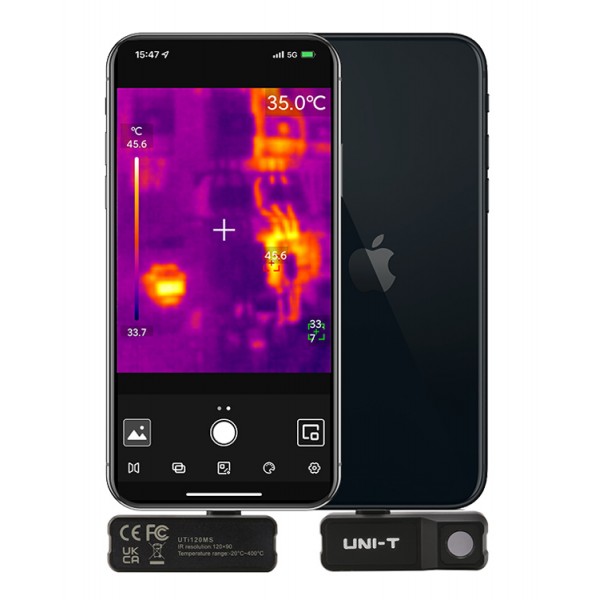 UNI-T συσκευή θερμικής απεικόνισης UTi120MS για iPhone, έως 400 °C - UNI-T