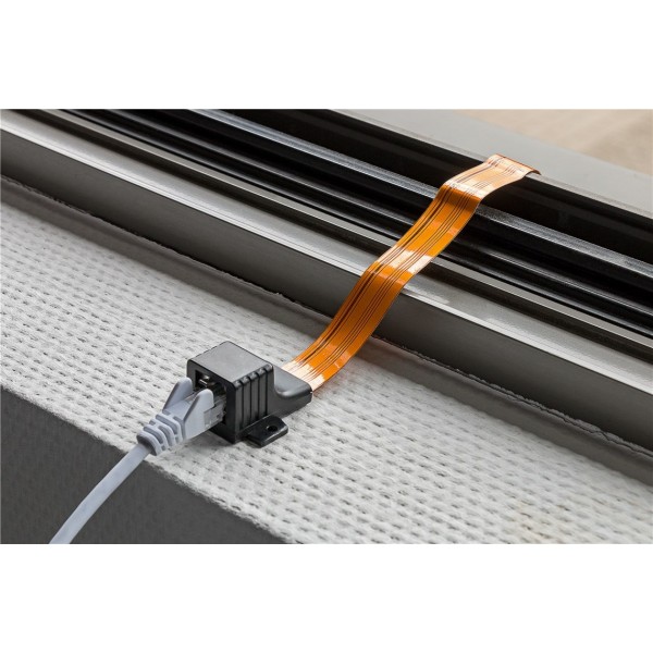 POWERTECH καλώδιο RJ45 θηλυκό CAB-W047, Cat 6 U/UTP, 30cm, κίτρινο - Δίκτυο