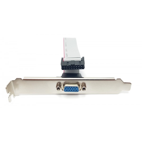 POWERTECH αντάπτορας DB15 αρσενικό σε 16PIN flat καλώδιο SLOT-002 - Powertech