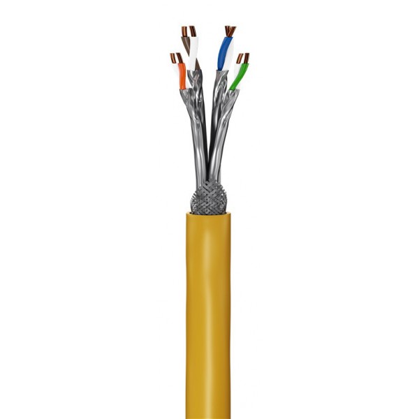 GOOBAY καλώδιο δικτύου 61126, CAT 8.1 S/FTP, copper, GHMT, 25m, κίτρινο - GOOBAY