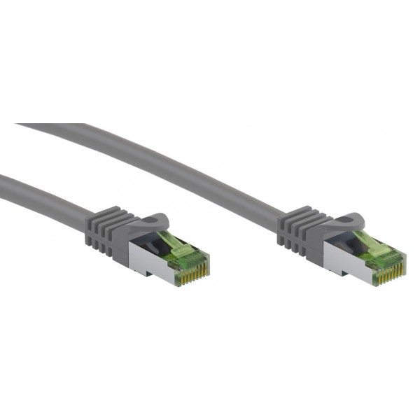 GOOBAY καλώδιο δικτύου 61114, CAT 8.1 S/FTP, copper, GHMT, 0.50m, γκρι - GOOBAY