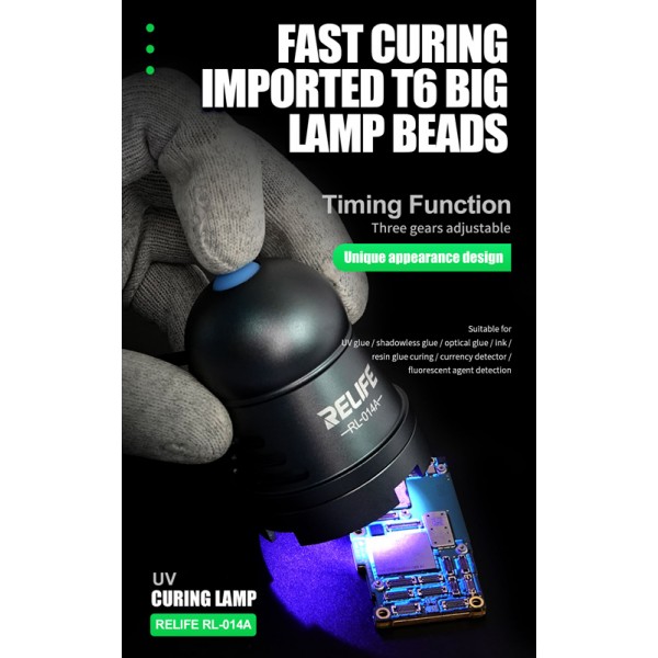 RELIFE UV λάμπα RL-014A για στέγνωμα κόλλας UV, USB, 10W - RELIFE