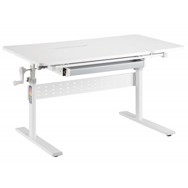 BRATECK παιδικό γραφείο E603, ρυθμιζόμενο, 100x60x54~76cm, λευκό - Εξοπλισμός γραφείου