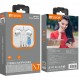 YISON earphones με μικρόφωνο X7, Lightning σύνδεση, Φ14mm, 1.2m, λευκά
