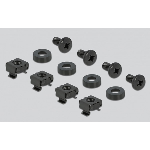 DELOCK cable management 66849 για rack 19"/1U, 10x γάντζοι, μαύρο