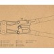 DELI κόφτης σύρματος DL2618, 450mm, 56HRC