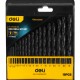 DELI σετ τρυπάνια DH-MHZ019-ED1 για σίδηρο HSS, 1-10mm, DIN 338, 19τμχ