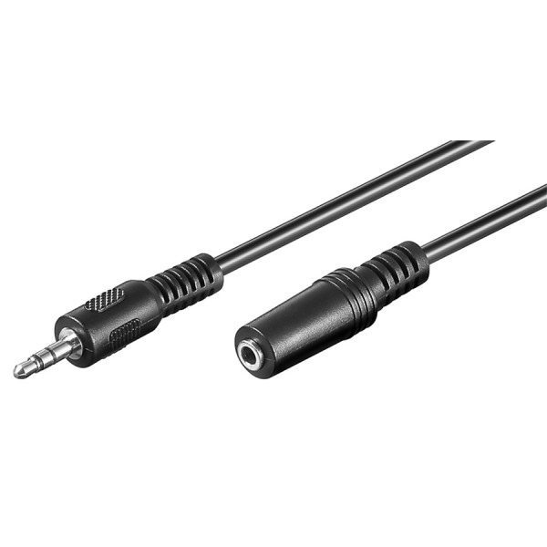 GOOBAY προέκταση καλωδίου ήχου 3.5mm 50431, 3-pin, 2m, μαύρο - Ήχος