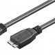 GOOBAY καλώδιο USB 3.0 σε micro Τype B 95734, 5 Gbit/s, 0.5m, μαύρο