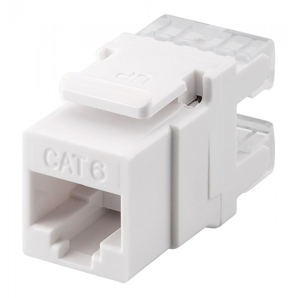 GOOBAY Keystone module RJ45 CAT 6 95740, UTP, 250MHz, λευκό - GOOBAY