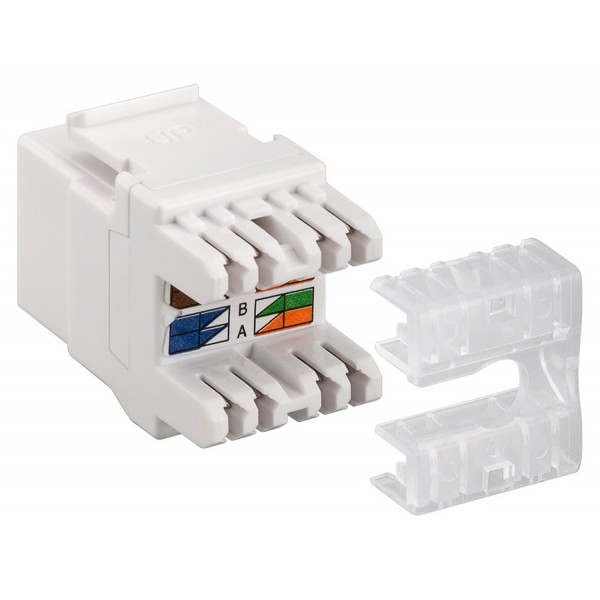 GOOBAY Keystone module RJ45 CAT 6 95740, UTP, 250MHz, λευκό - GOOBAY