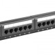 GOOBAY patch panel 93866 19"/1U, 24x ports, CAT 6 UTP, μαύρo