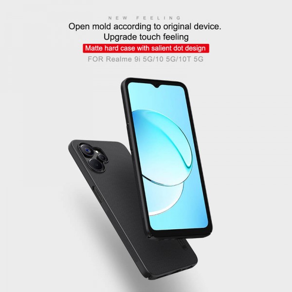 NILLKIN θήκη Super Frosted Shield για Realme 9i 5G/10 5G, μαύρη - NILLKIN