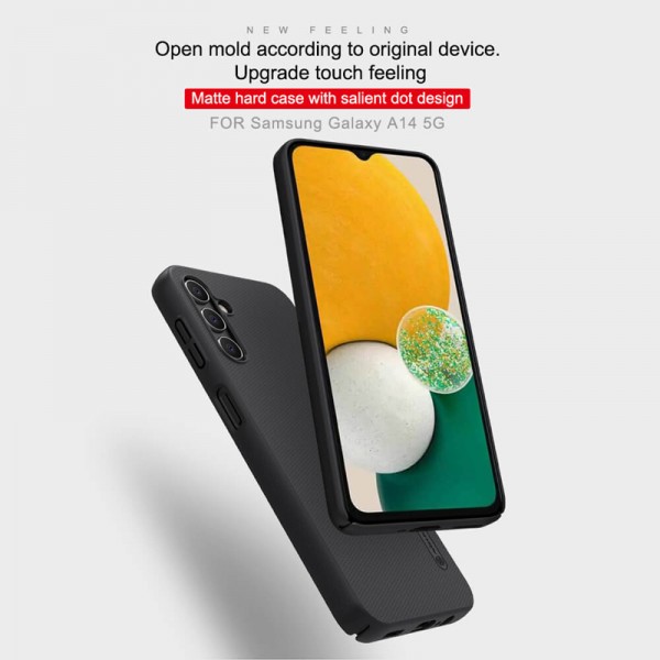 NILLKIN θήκη Super Frosted Shield για Samsung Galaxy A14 5G, μπλε - NILLKIN