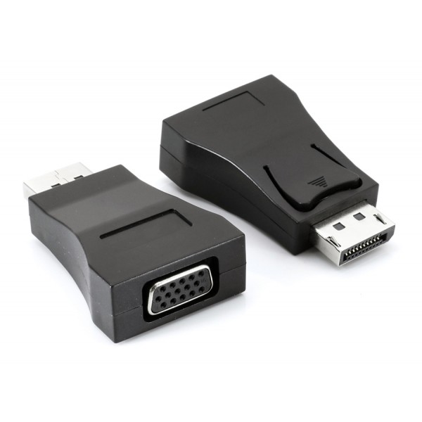 POWERTECH αντάπτορας DisplayPort σε VGA PTH-100, 1080p/60Hz, μαύρος - Περιφερειακά