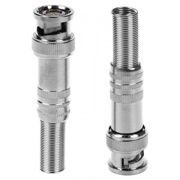FOLKSAFE βύσμα BNC FS-RG59C-SL, 50Ω, 5τμχ - BNC Connectors