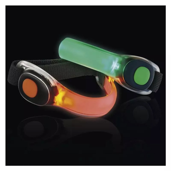 EMOS LED armband P4713, 2 λειτουργίες, 10lm, πράσινο & πορτοκαλί, 1τμχ - Αξεσουάρ Ποδηλάτου