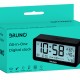 BRUNO ξυπνητήρι BRN-0128 με μέτρηση θερμοκρασίας και υγρασίας, μαύρο