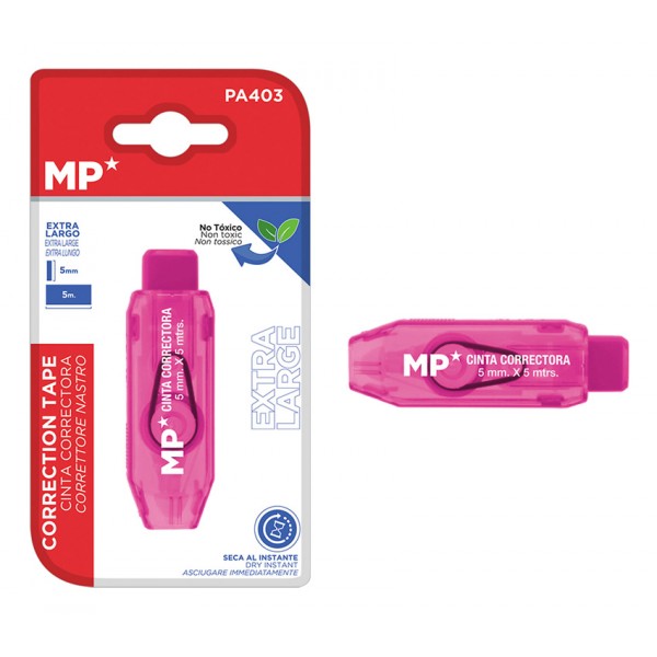 MP διορθωτική ταινία PA403, 5mm x 5m, ροζ - Αναλώσιμα - Είδη Γραφείου