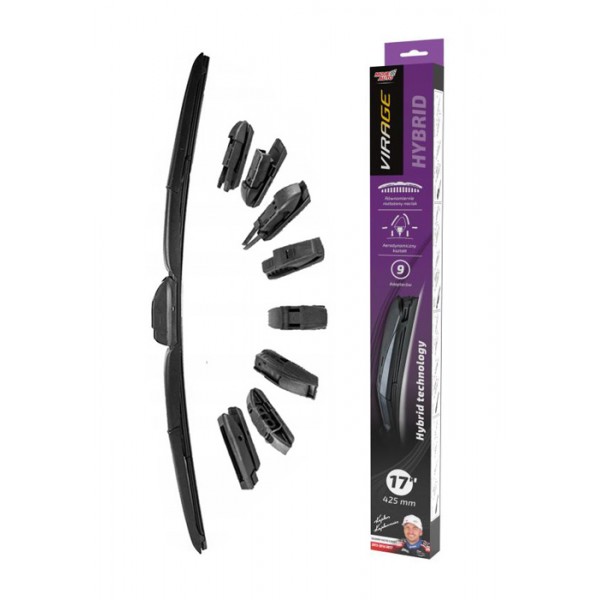 MOJE AUTO υαλοκαθαριστήρας Hybrid 92-H17, 17" (425mm), 9 αντάπτορες - MOJE AUTO