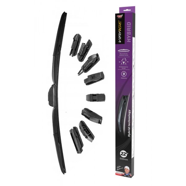 MOJE AUTO υαλοκαθαριστήρας Hybrid 92-H22, 22" (550mm), 9 αντάπτορες - MOJE AUTO