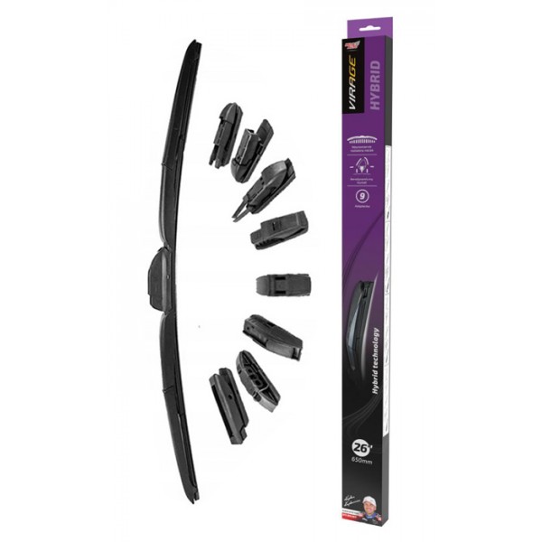 MOJE AUTO υαλοκαθαριστήρας Hybrid 92-H26, 26" (650mm), 9 αντάπτορες - MOJE AUTO