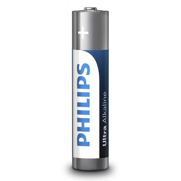 PHILIPS Ultra αλκαλικές μπαταρίες LR03E1BK/00, AAA LR03 1.5V, 500τμχ - Philips