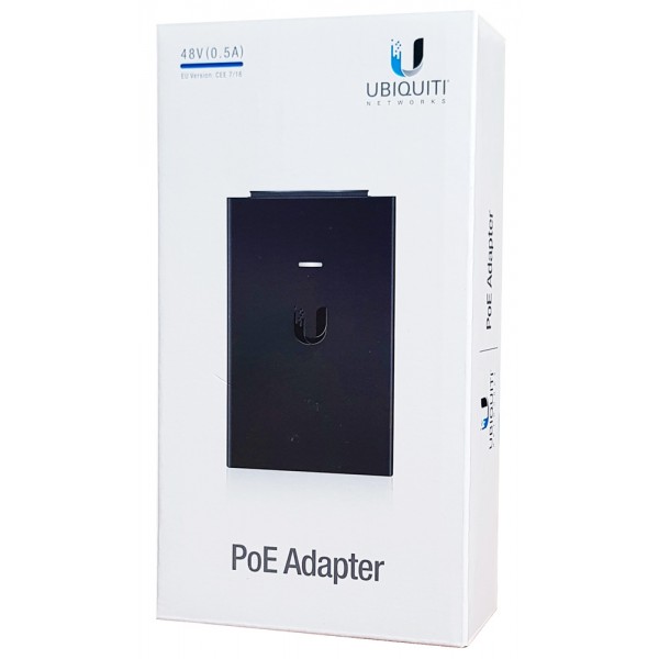UBIQUITI Gigabit PoE adapter POE-48-24W-G με power cable, 48VDC, 24W - Δικτυακά