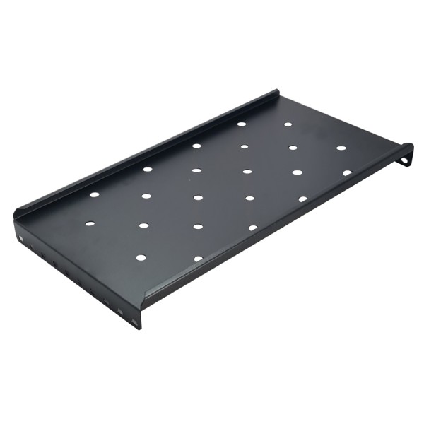 POWERTECH σταθερό ράφι για rack 19" NETW-0026, βάθος 250mm, μαύρο, 2τμχ - Καμπίνες - Rack