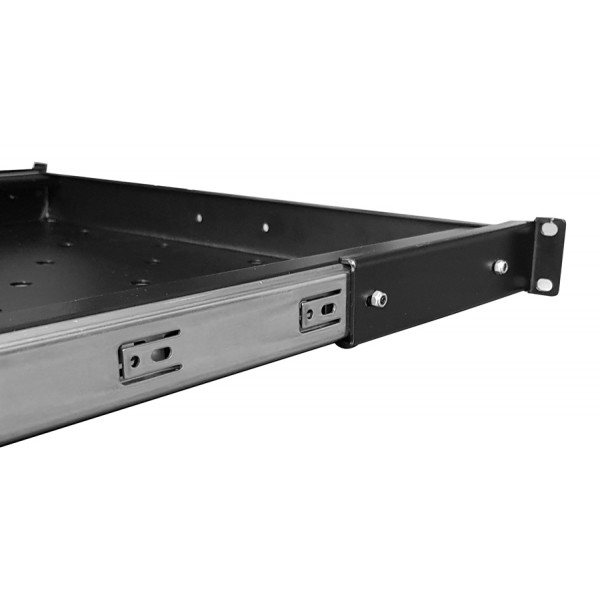 POWERTECH πτυσσόμενο ράφι για rack 19" NETW-0020, βάθος 740mm, μαύρο - Καμπίνες - Rack