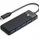 ORICO USB hub PAPW4A-C3, 4x θυρών, 5Gbps, USB-C σύνδεση, μαύρο