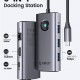 ORICO docking station PW11-6PR, 6 θυρών, USB-C σύνδεση, 100W PD 4K, γκρι