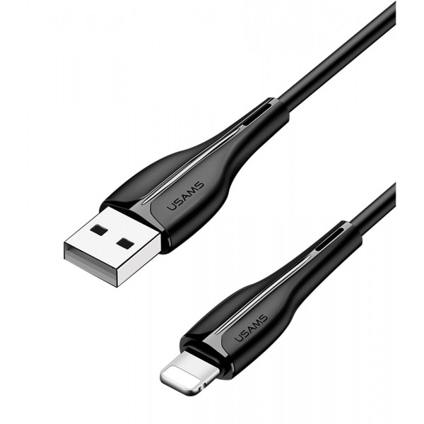 USAMS καλώδιο Lightning σε USB US-SJ371, 2A, 1m, μαύρο - USAMS