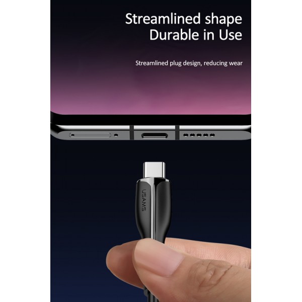 USAMS καλώδιο USB-C σε USB US-SJ372, 2A, 1m, μαύρο - USAMS